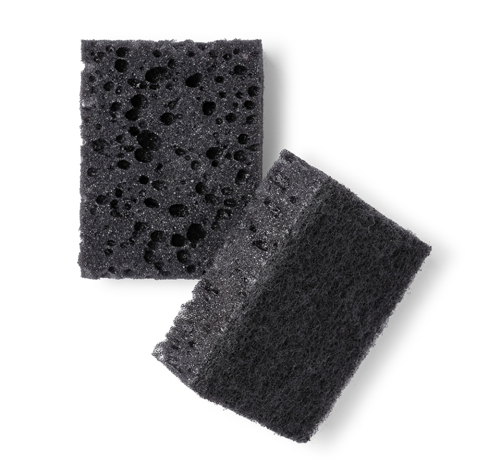 

Губки для мытья посуды Просто Азбука поролоновые крупнопористые с абразивом 2 шт