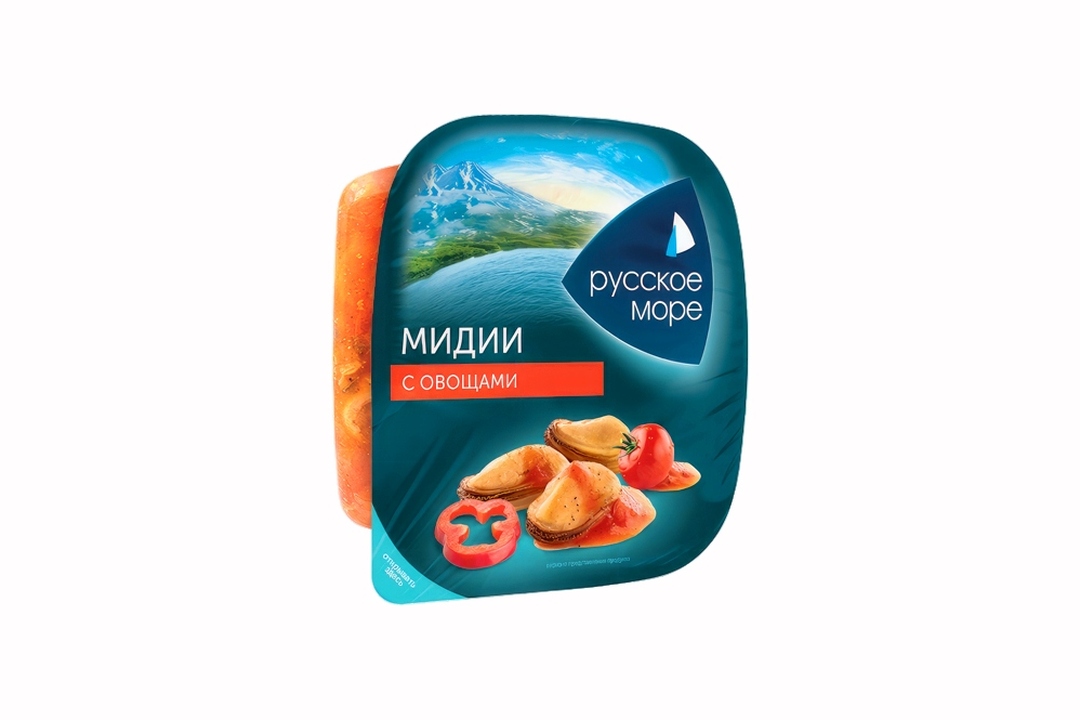 

Салат Русское море из мяса мидии чилийской вареного с овощами 150 г