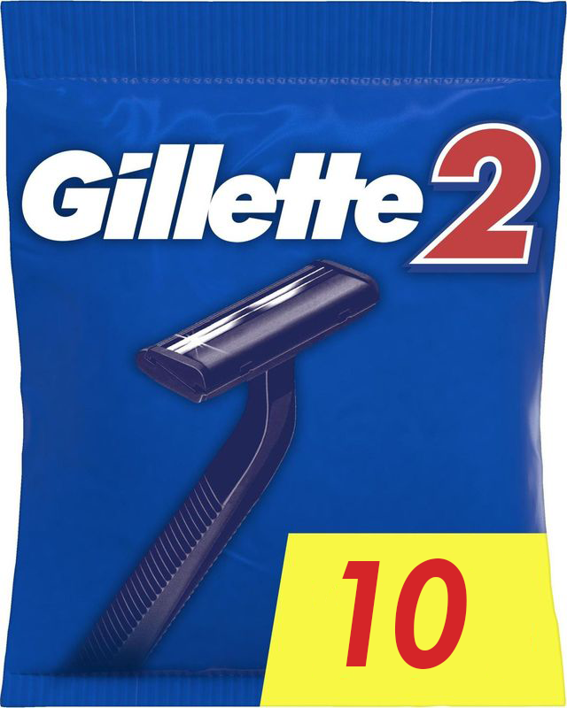

Бритвенный станок Gillette 2 одноразовый 10 шт.
