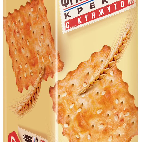 Крекер Яшкино Французский хрустящий с кунжутом, 185г