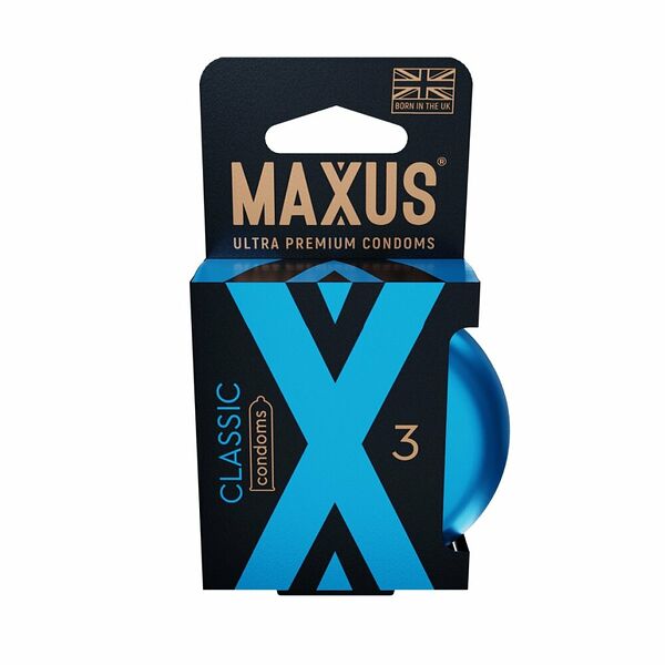 Презервативы Maxus Classic в кейсе 3 шт