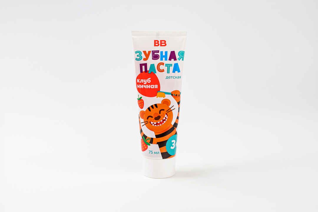 

Паста зубная детская ВкусВилл "Клубника" 75 мл