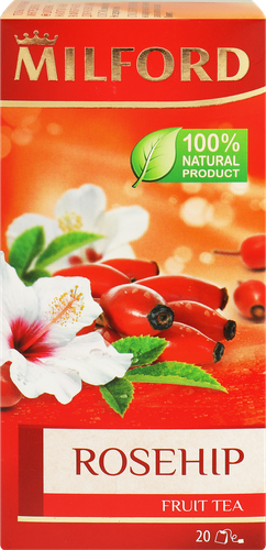 

Чай фруктовый Milford Rosehip в пакетиках 40 г