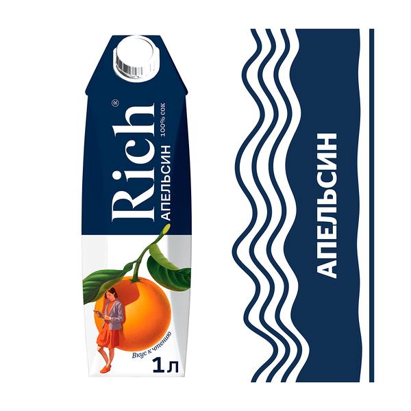 Сок Rich Апельсин с мякотью 1 л
