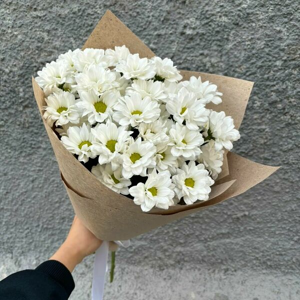 Монобукет из хризантем