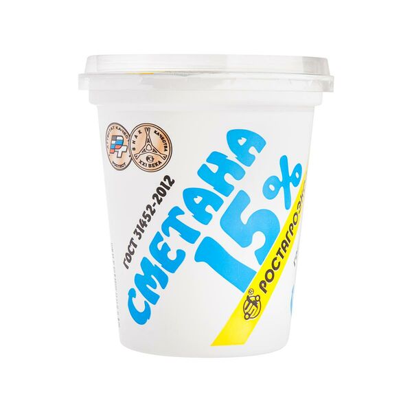 Сметана Ростагроэкспорт 15%