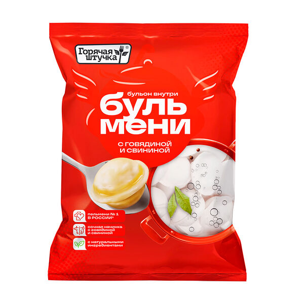 Пельмени Горячая штучка Бульмени с говядиной и свининой с/м 430 г