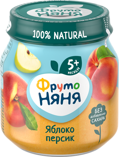 

Пюре детское ФрутоНяня яблоко, персик 100 г
