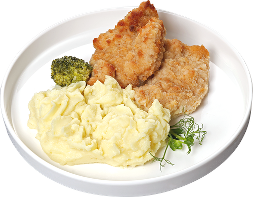 Шницель куриный Лента Fresh с картофельным пюре, 300 г