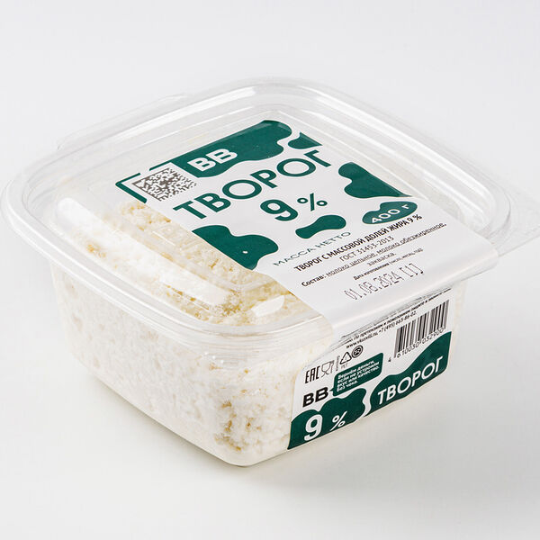 Творог 9%, 400 г