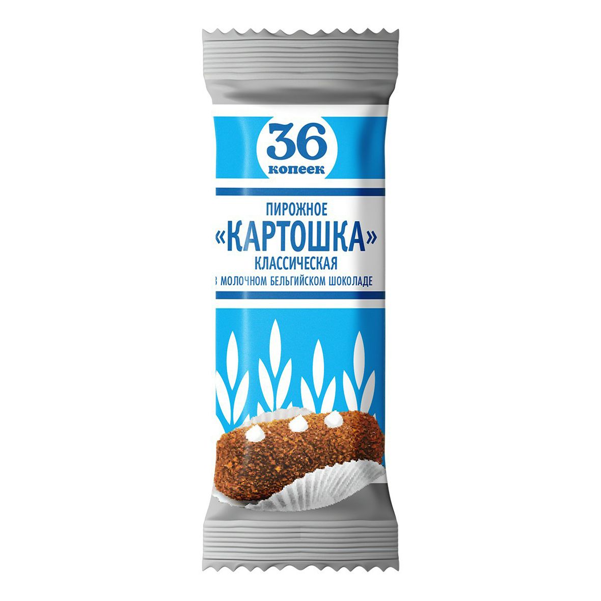 

Пирожное 36 копеек Картошка в молочном бельгийском шоколаде 45 г