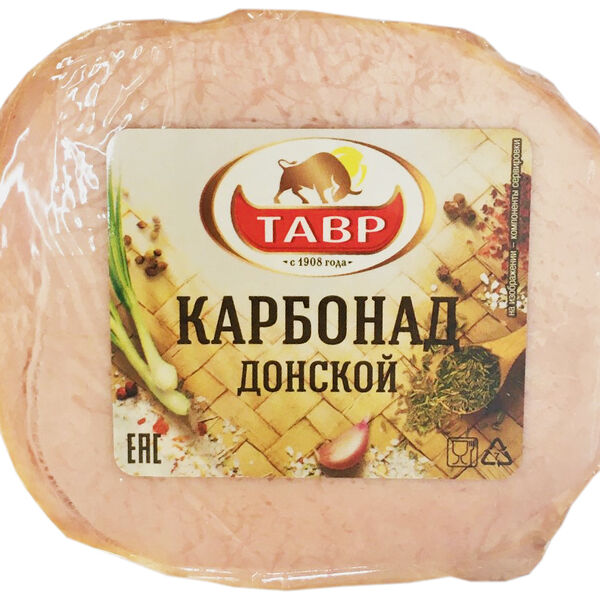 Карбонад Тавр Донской копчено-вареный весовой