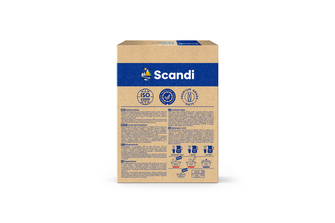 

Хлопья Scandi овсяные 1 мин 400 г