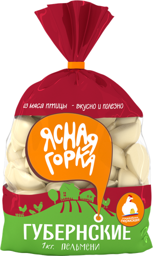 

Пельмени Ясная горка Губернские из мяса птицы 1 кг