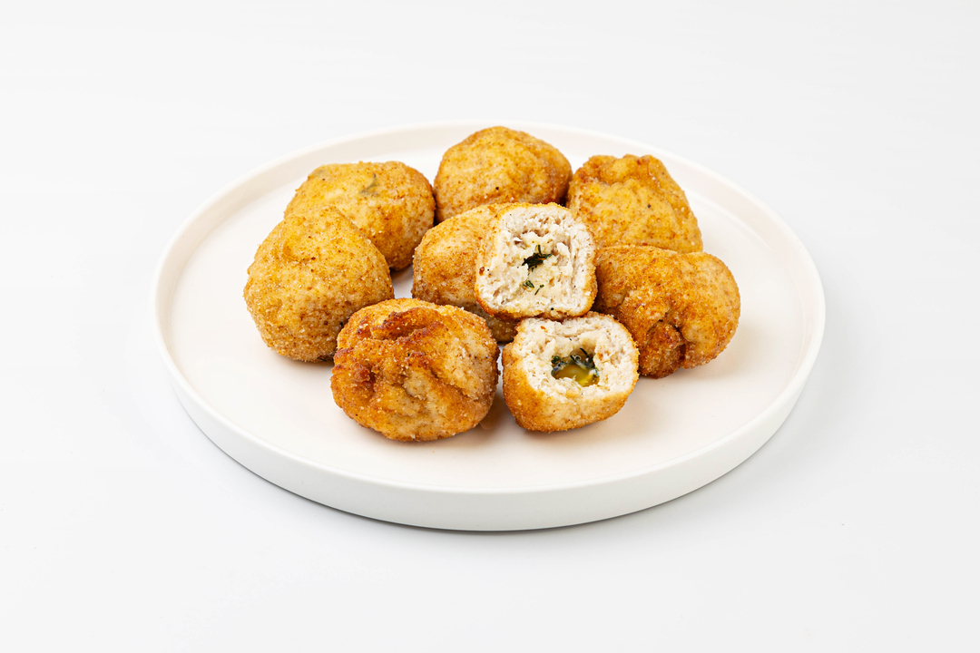 

Шарики куриные с маслом и укропом жареные, замороженные