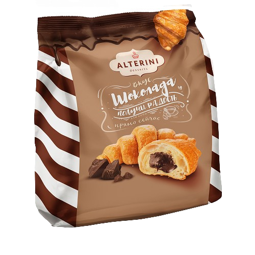 Изделие слоеное Мини-круассаны Alterini с нач со вкусом шоколада 200 г