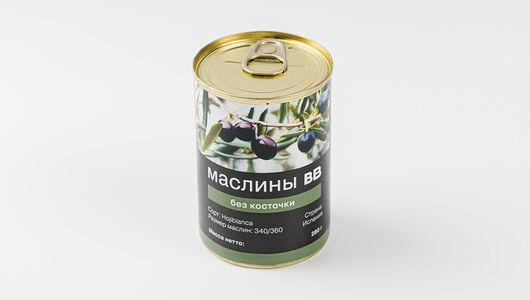Маслины ВкусВилл без косточки, ж/б, 280г