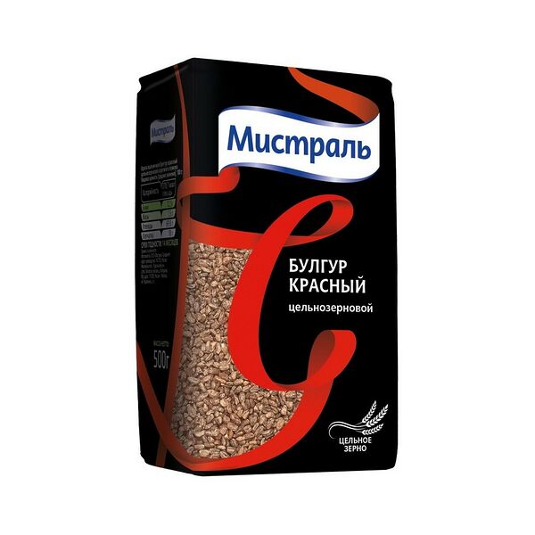 Крупа пшеничная Мистраль Булгур красный цельноз 500г
