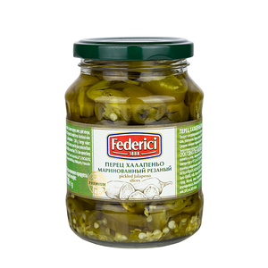 Перец Federici Халапеньо маринованный резаный