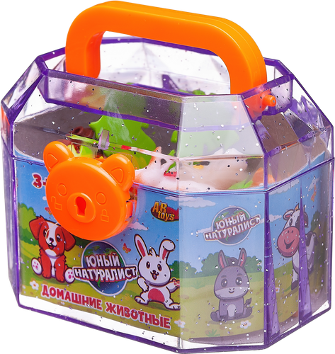 

Игровой набор ABTOYS Юный натуралист Фигурки, в чемоданчике, в ассортименте