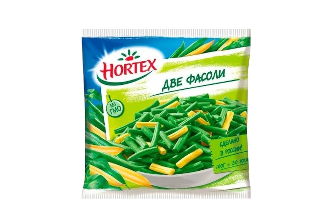 

Смесь Hortex Две фасоли быстрозамороженная 400 г