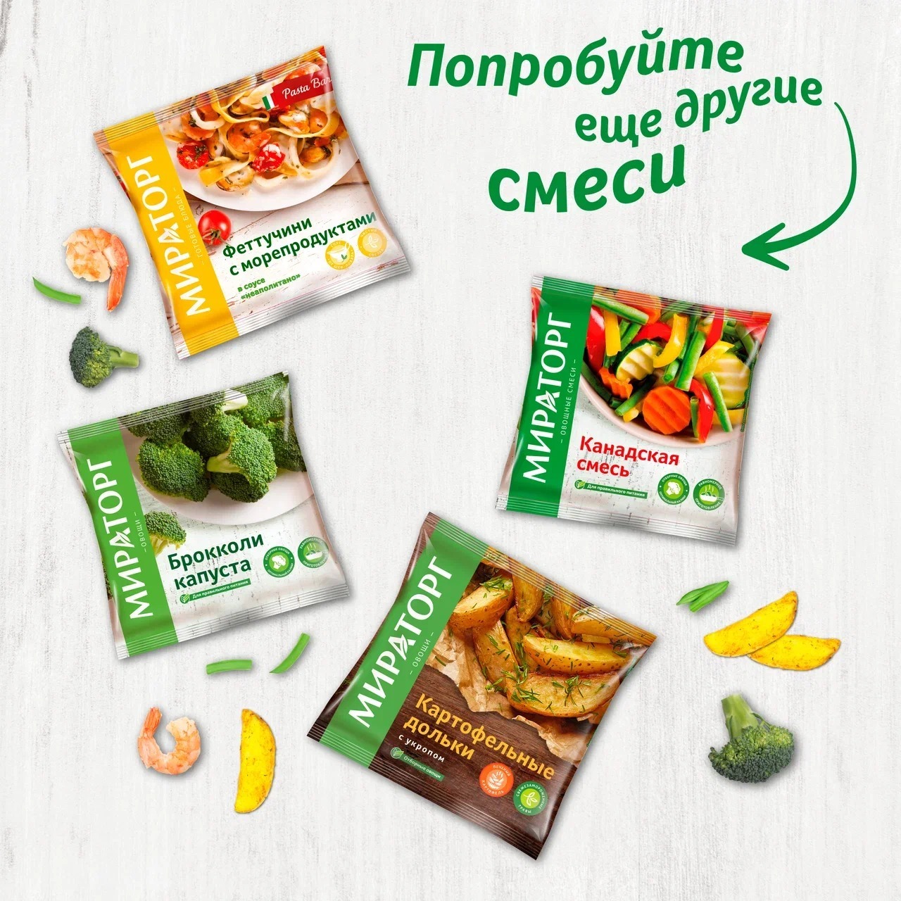 

Овощная смесь Мираторг Итальянская замороженная 400 г