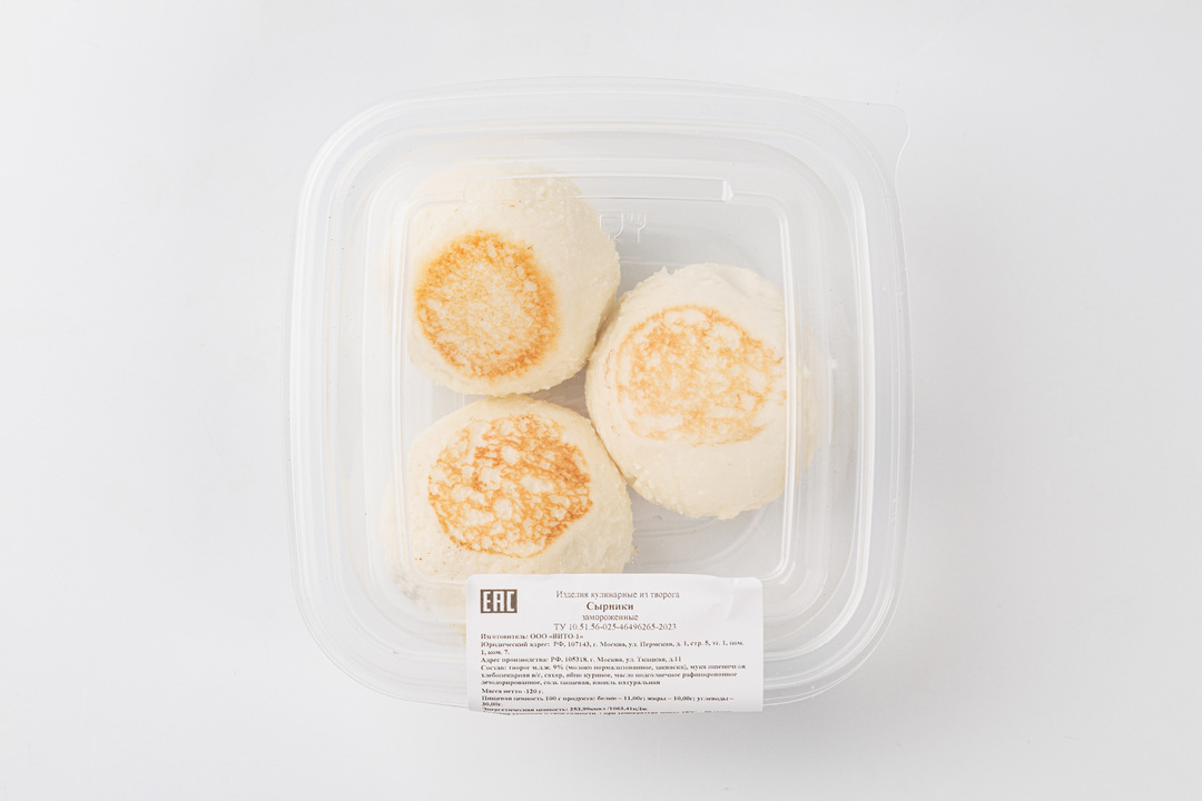 

Сырники 3 шт, кафе 120г