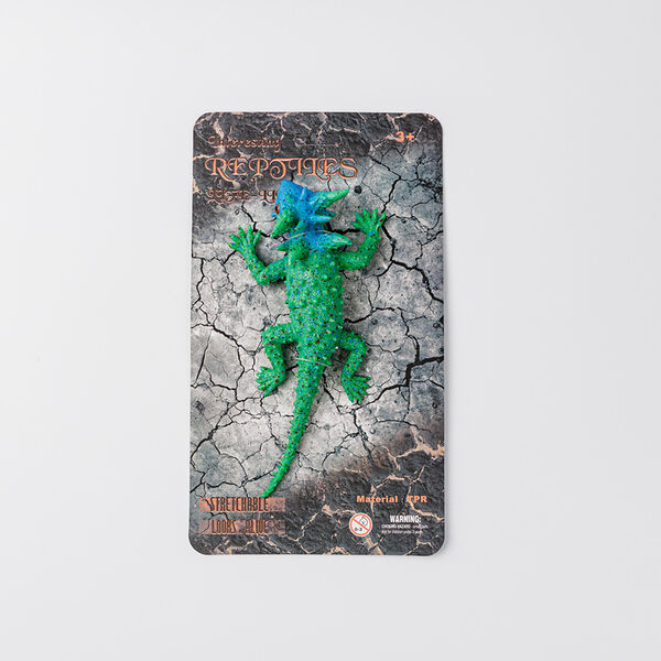 Игрушка ящерица зеленая