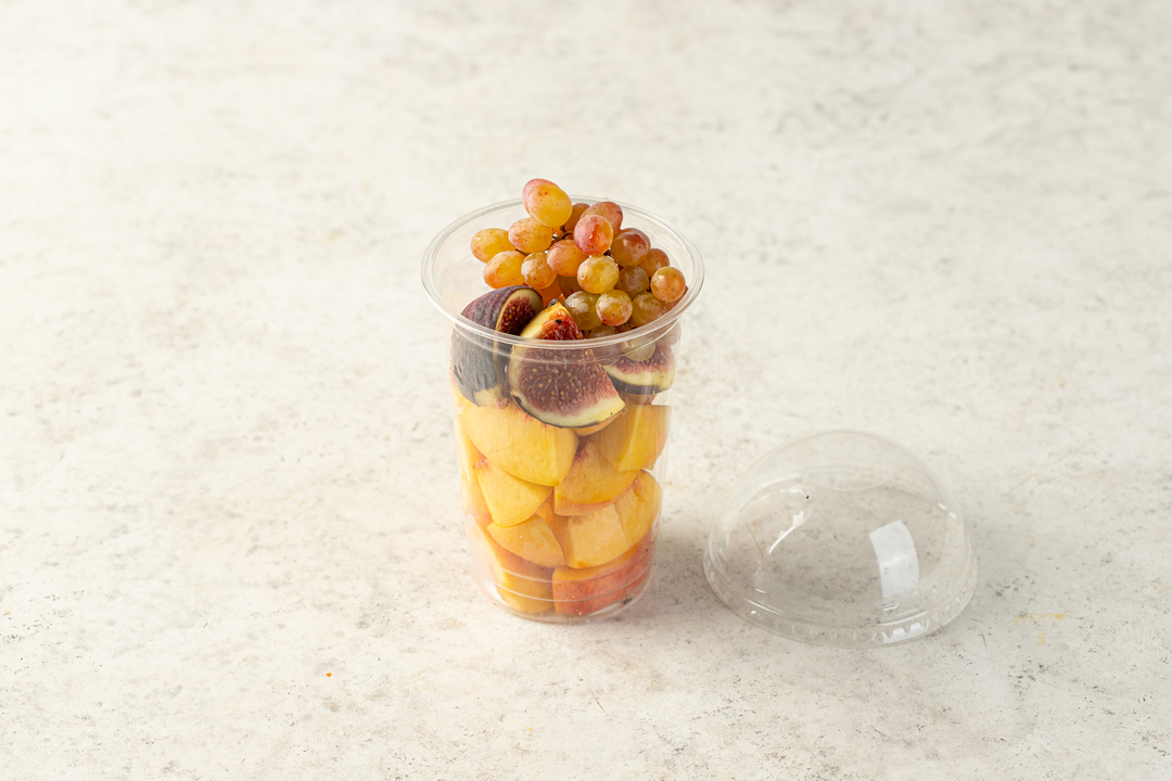 

Фруктовая нарезка: Персик, инжир, виноград, 200 гр.