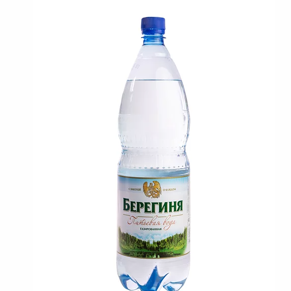 Вода питьевая Берегиня газированная пэт 1.5 л