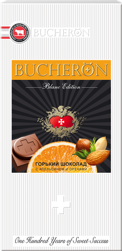 

Шоколад Bucheron Blanc Edition горький с апельсином и орехами 85 г