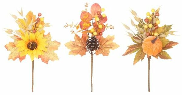 Букет искусственный Осенний, 35 см, 1 шт в ассортименте