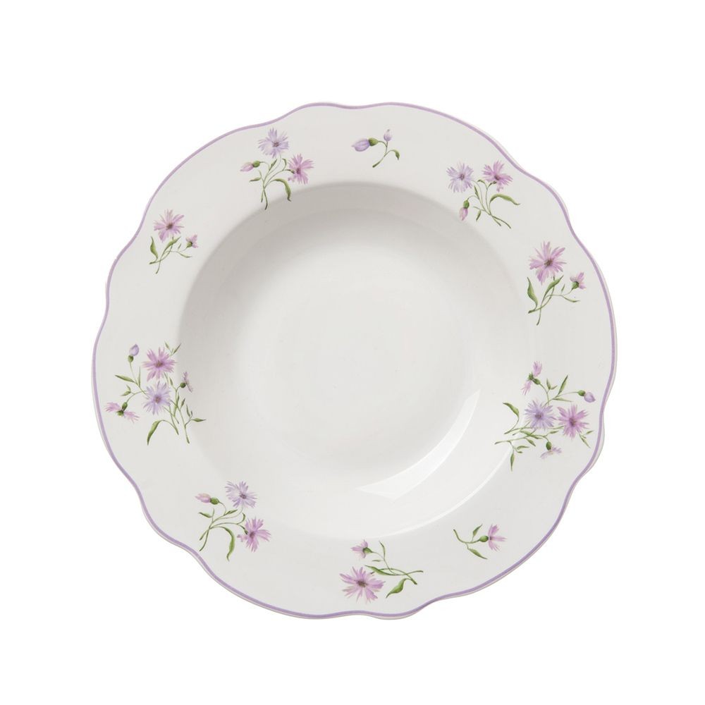 

Тарелка суповая Home Queen Летние воспоминания 22.2 см фарфор