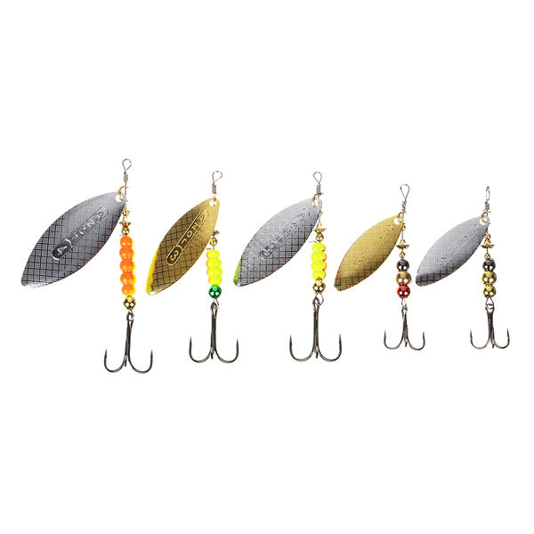 Блесна вращающаяся Azor Fishing ивовый лист цвет в ассортименте