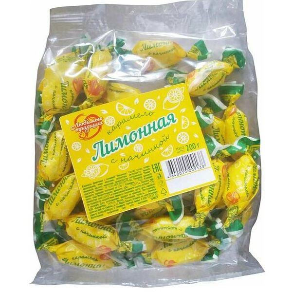 Карамель Дикси Традиционная с ароматом лимона