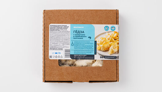 Гедза с креветками и крабовыми палочками, 400г