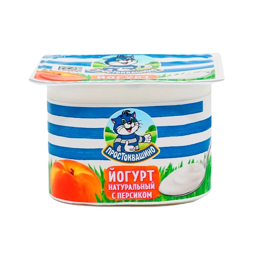 Йогурт с персиком Простоквашино 2,9% 110г