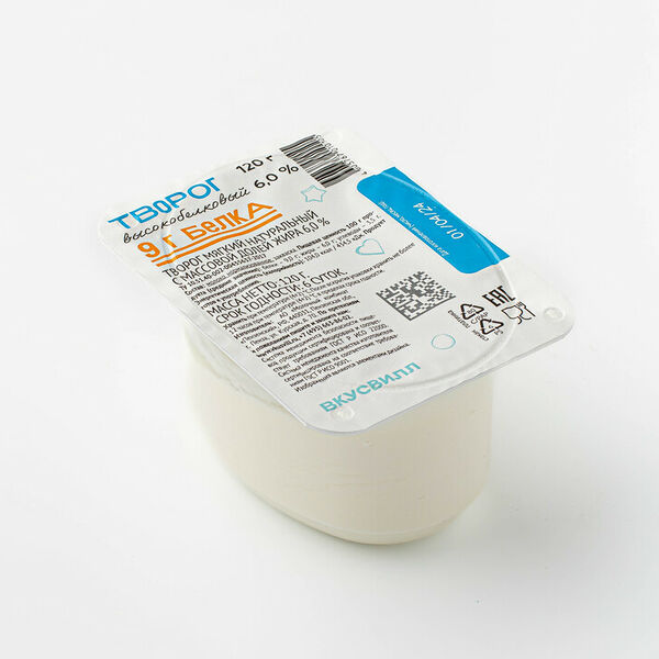 Творог мягкий высокобелковый 6%