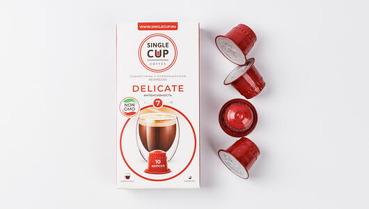 Кофе Single Cup Delicate в капсулах, 10 штук