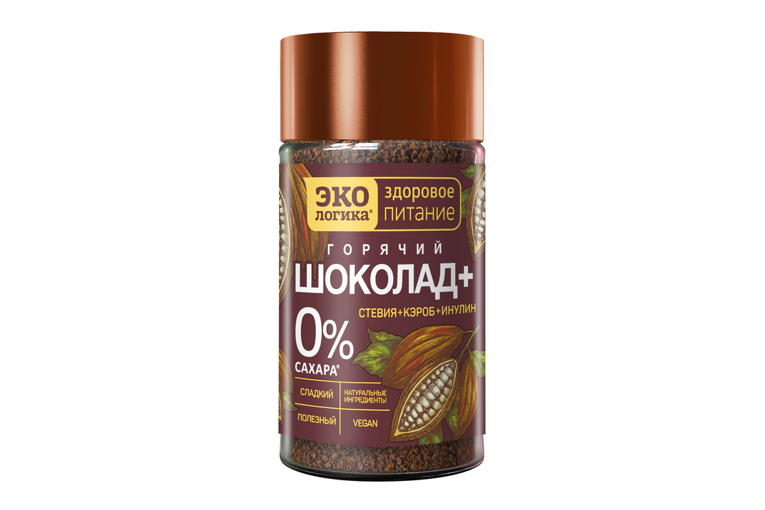 

Какао-напиток Экологика Горячий шоколад плюс растворимый 125 г