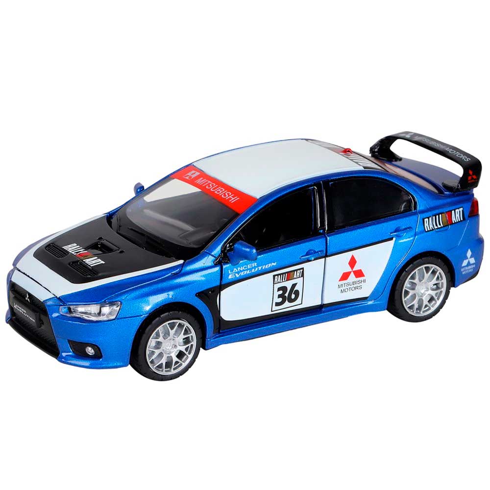 

Машинка металлическая Автопанорама 1:32 Mitsubishi Lancer Evolution, синий