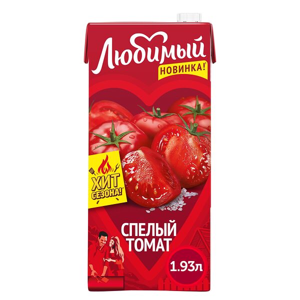 Нектар томатный с мякотью Любимый 1,93л