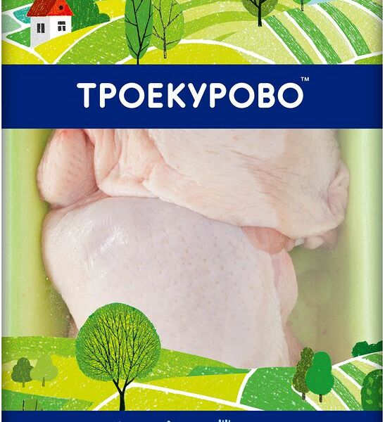 Бедро цыпленка Троекурово с крестцовой частью охлажденное, вес