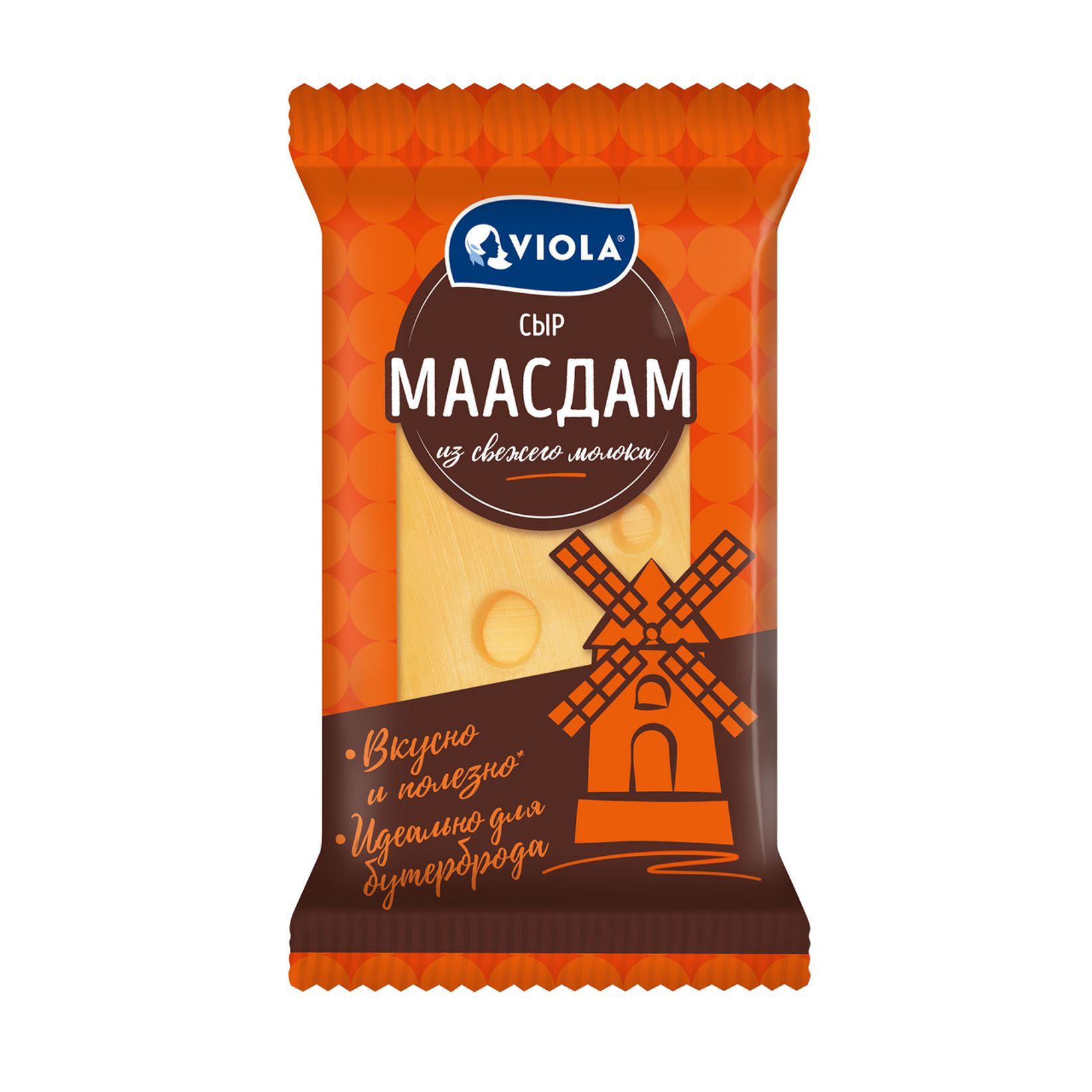 

Сыр Viola Маасдам полутвердый 45% 180 г