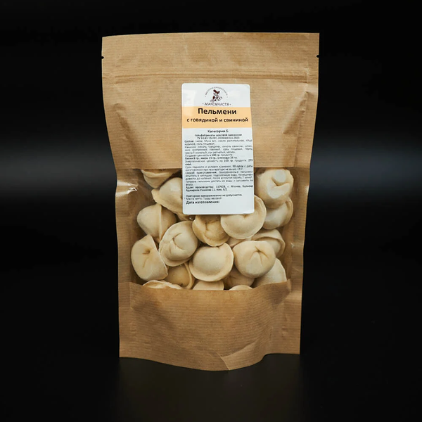 Пельмени со свининой и говядиной замороженные