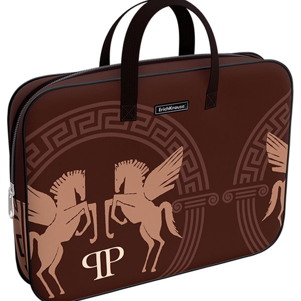 Папка текстильная на молнии ErichKrause с ручками Butterfly, A4+