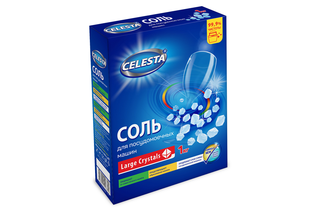 

Соль для посудомоечных машин Celesta