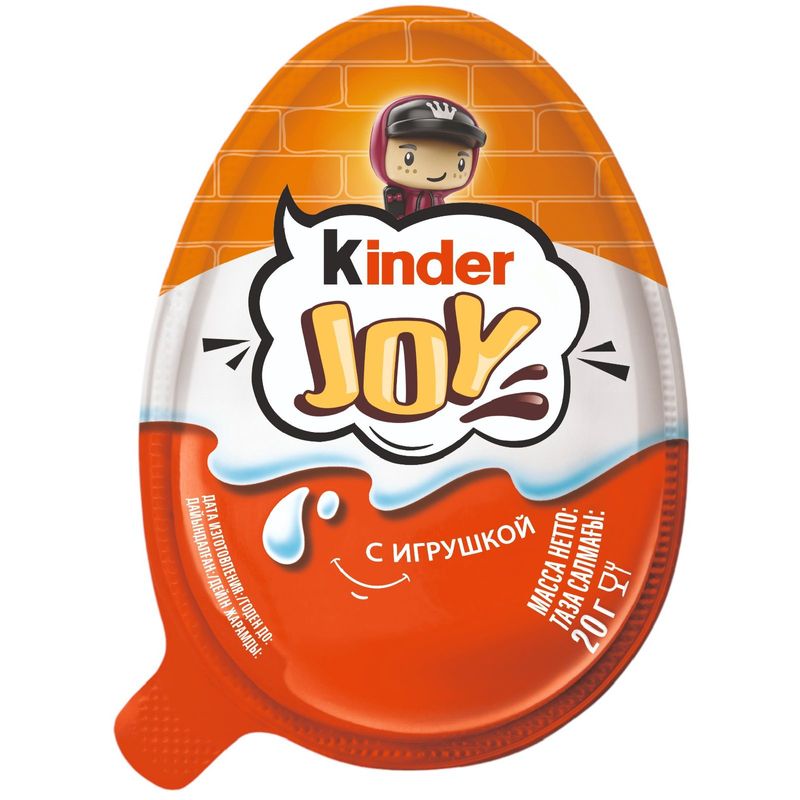 

Яйцо шоколадное Kinder Joy с вафельными шариками с игрушкой дизайн в ассортименте 1 шт. 20 г