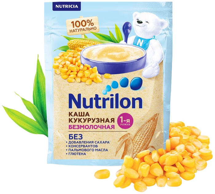 

Каша Nutrilon кукурузная безмолочная с 5 месяцев 180 г