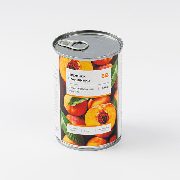 Персики половинки в сиропе